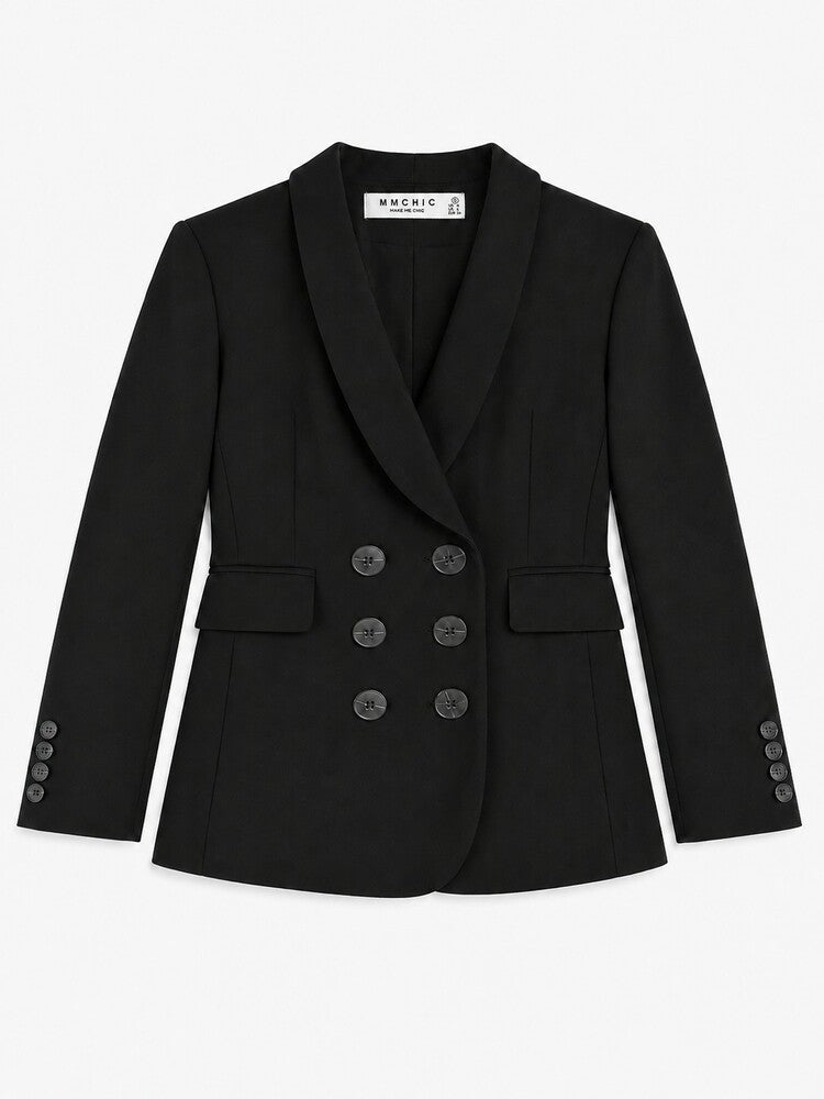 6 BUTTONS BLAZER BLACK