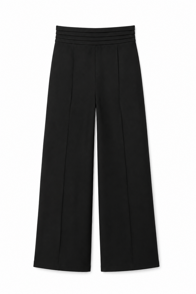 WAISTBAND PANTS BLACK