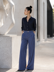 NAVY COLLAR SHIRT