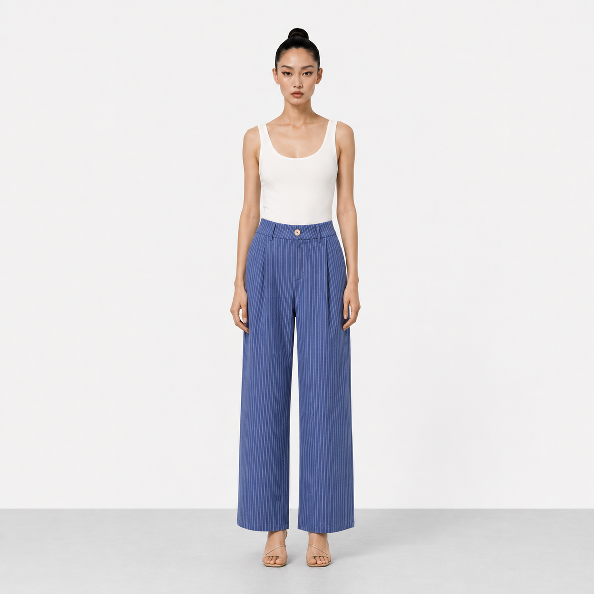 PINSTRIPE BLUE PANTS