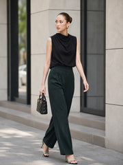 GREEN STRAP PANTS