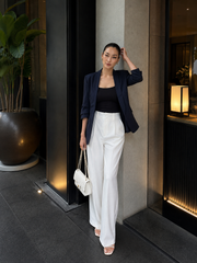 NAVY PINSTRIPE  BLAZER