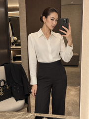 WAISTBAND PANTS BLACK