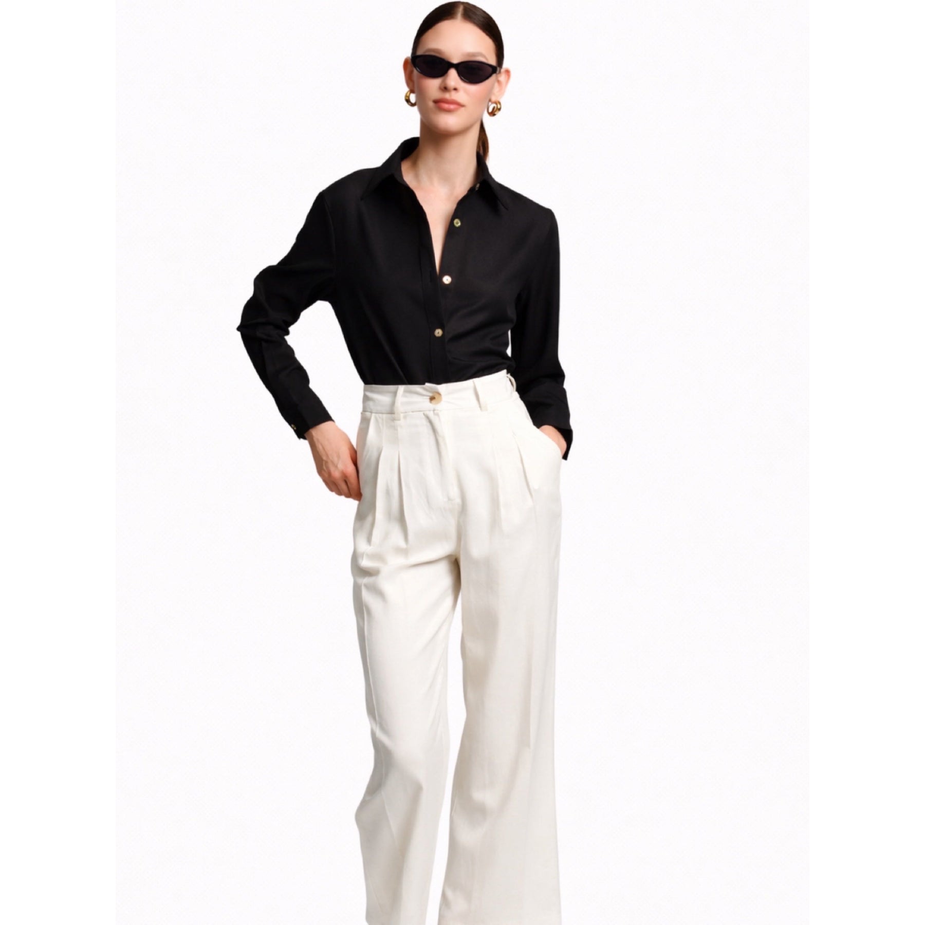 LINEN BLEND PANTS — image 2