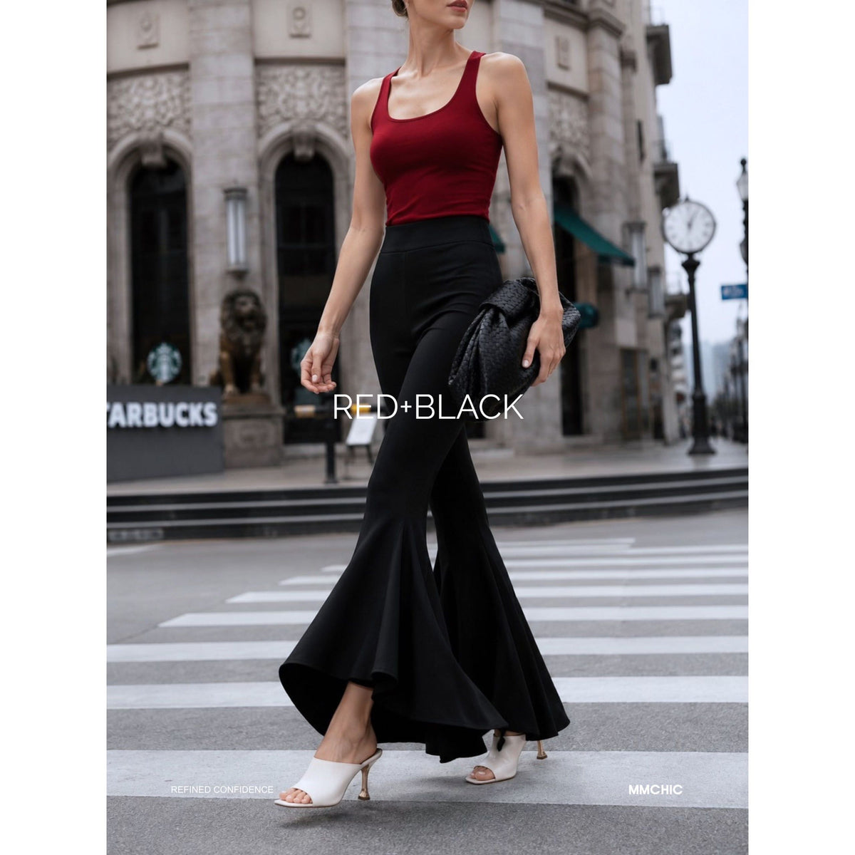 FLUID FLARED PANTS — image 1