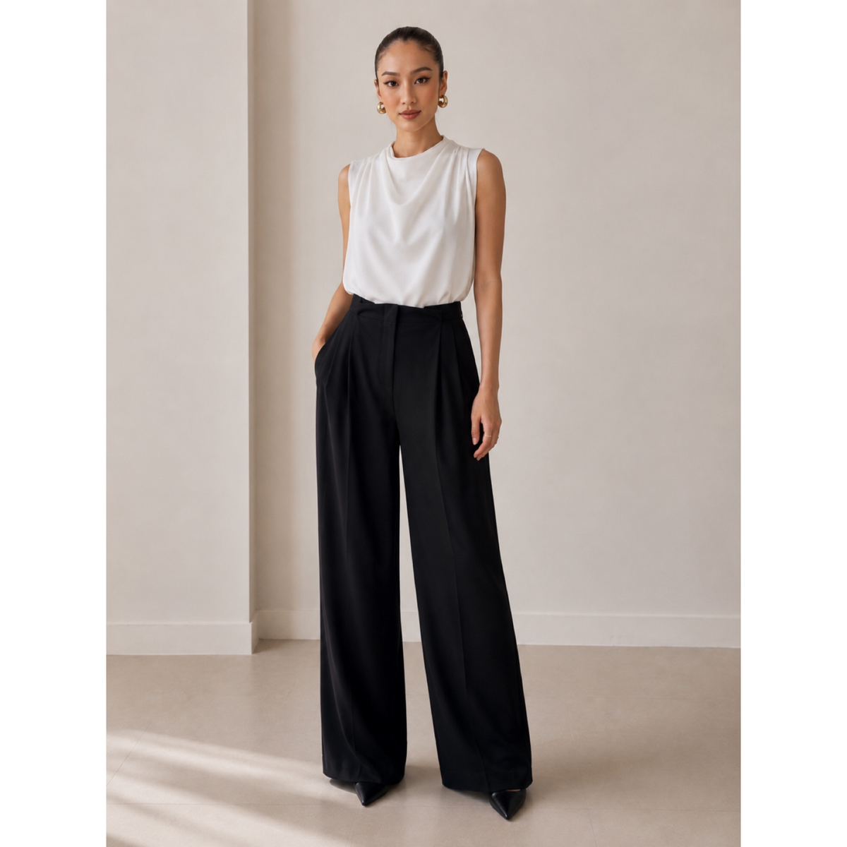 PLEATED TROUSERS — image 1