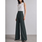 GREEN PINSTRIPED PANTS — image 2