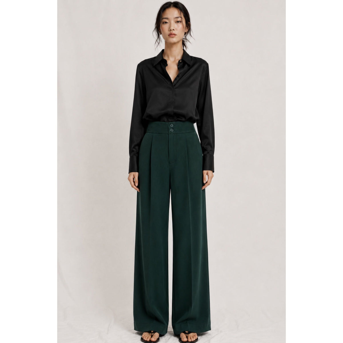 GREEN STRAP PANTS — image 1