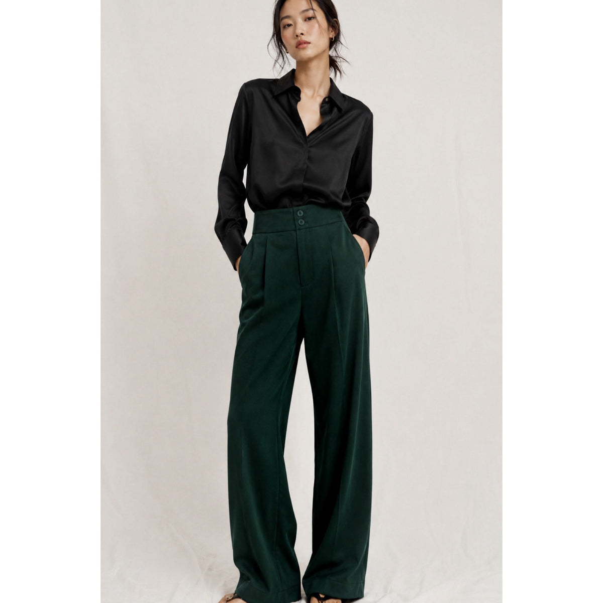 GREEN STRAP PANTS — image 2