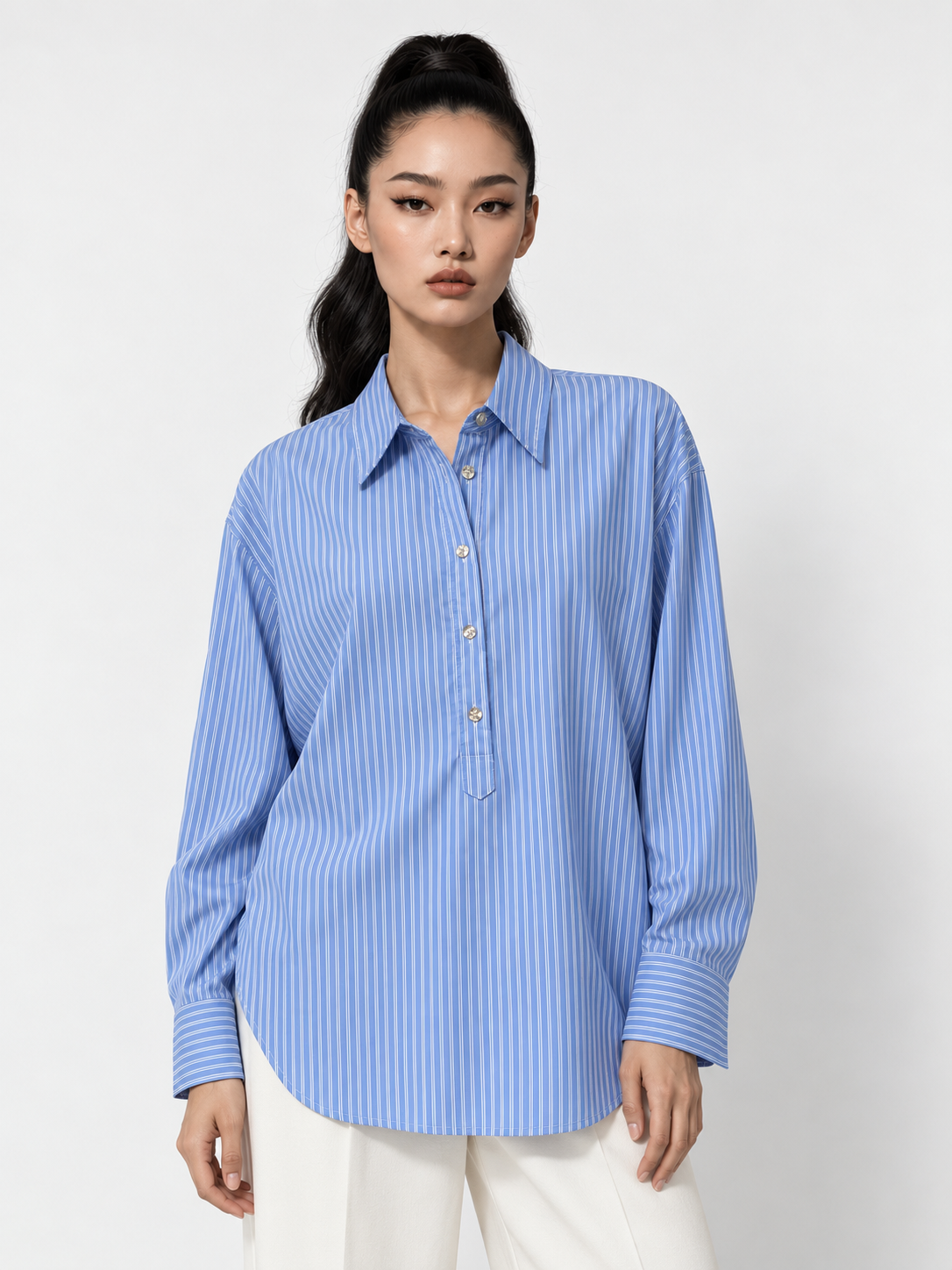 BLUE STRIPED SHIRT