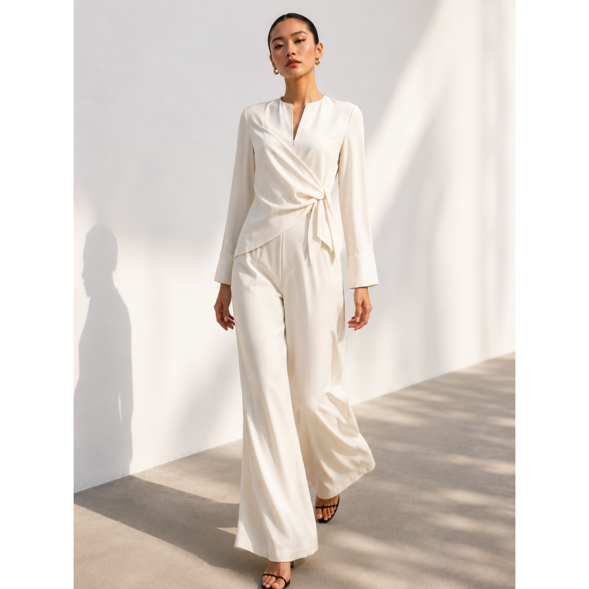FRONT  TIE  JUMPSUIT — image 1