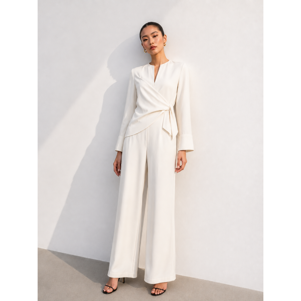 FRONT  TIE  JUMPSUIT — image 2
