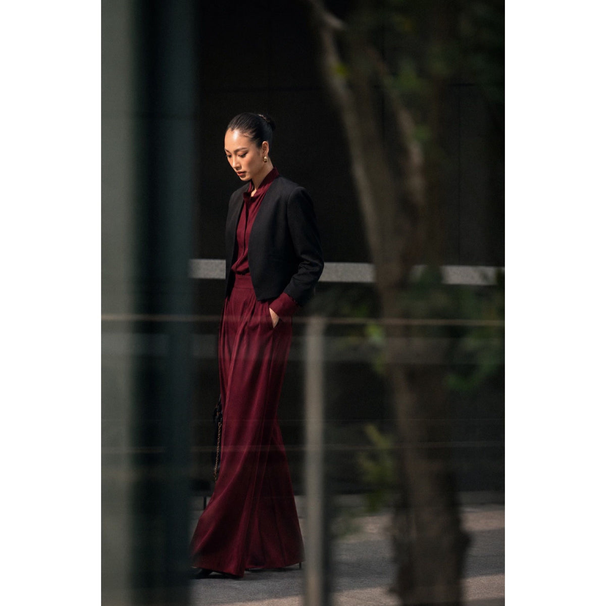 COLLARLESS BLAZER — image 1