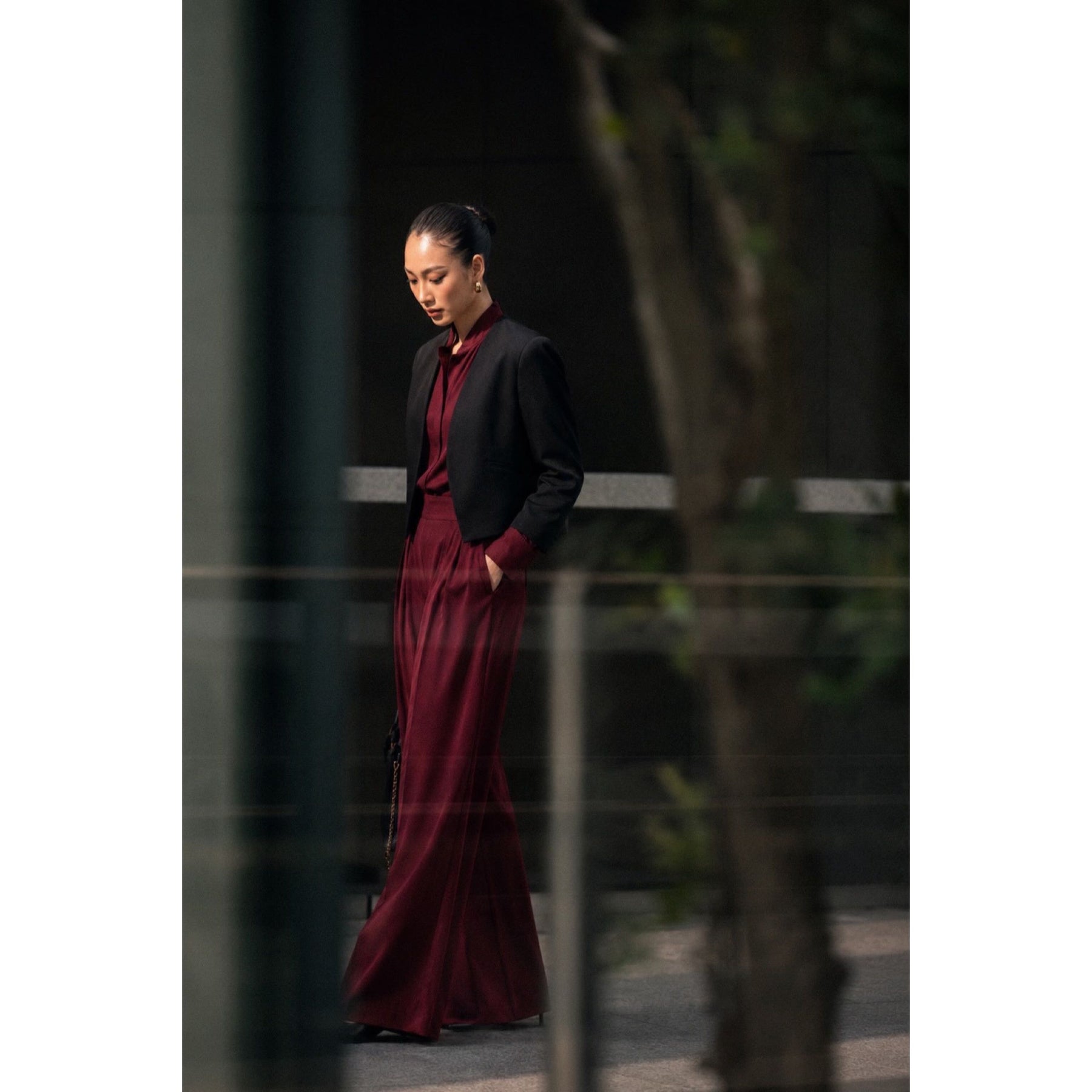 COLLARLESS BLAZER — image 1