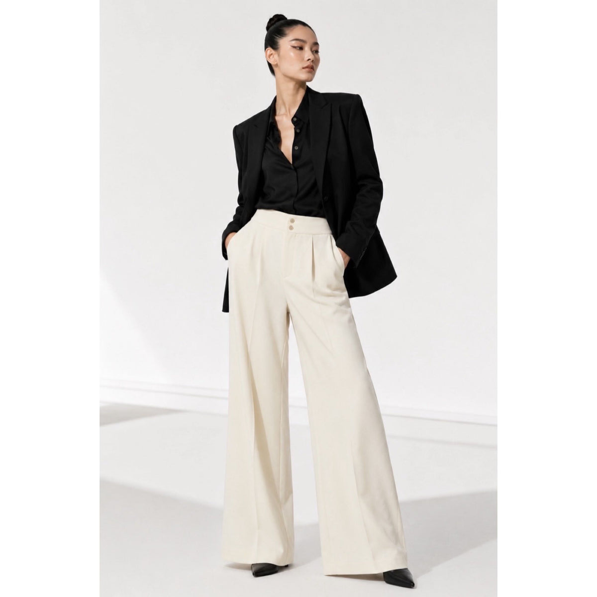 SINGLE-BUTTON TAILORED BLAZER — image 2