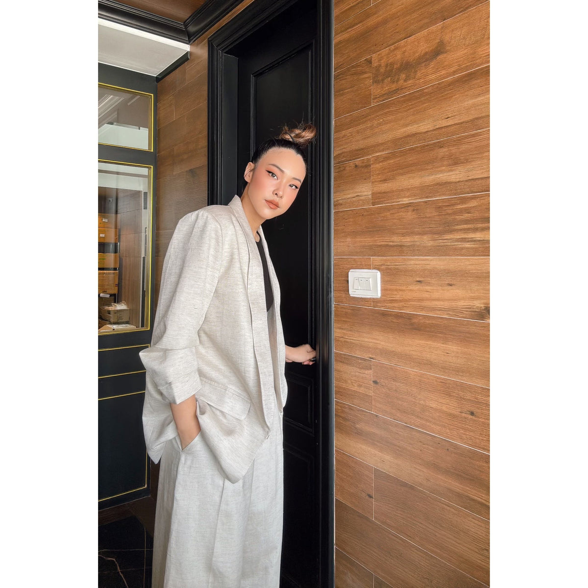 LINEN BEIGE BLAZER — image 1