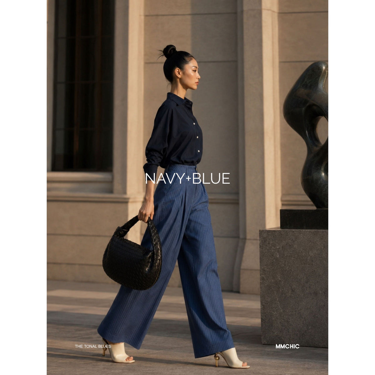 NAVY COLLAR SHIRT — image 1