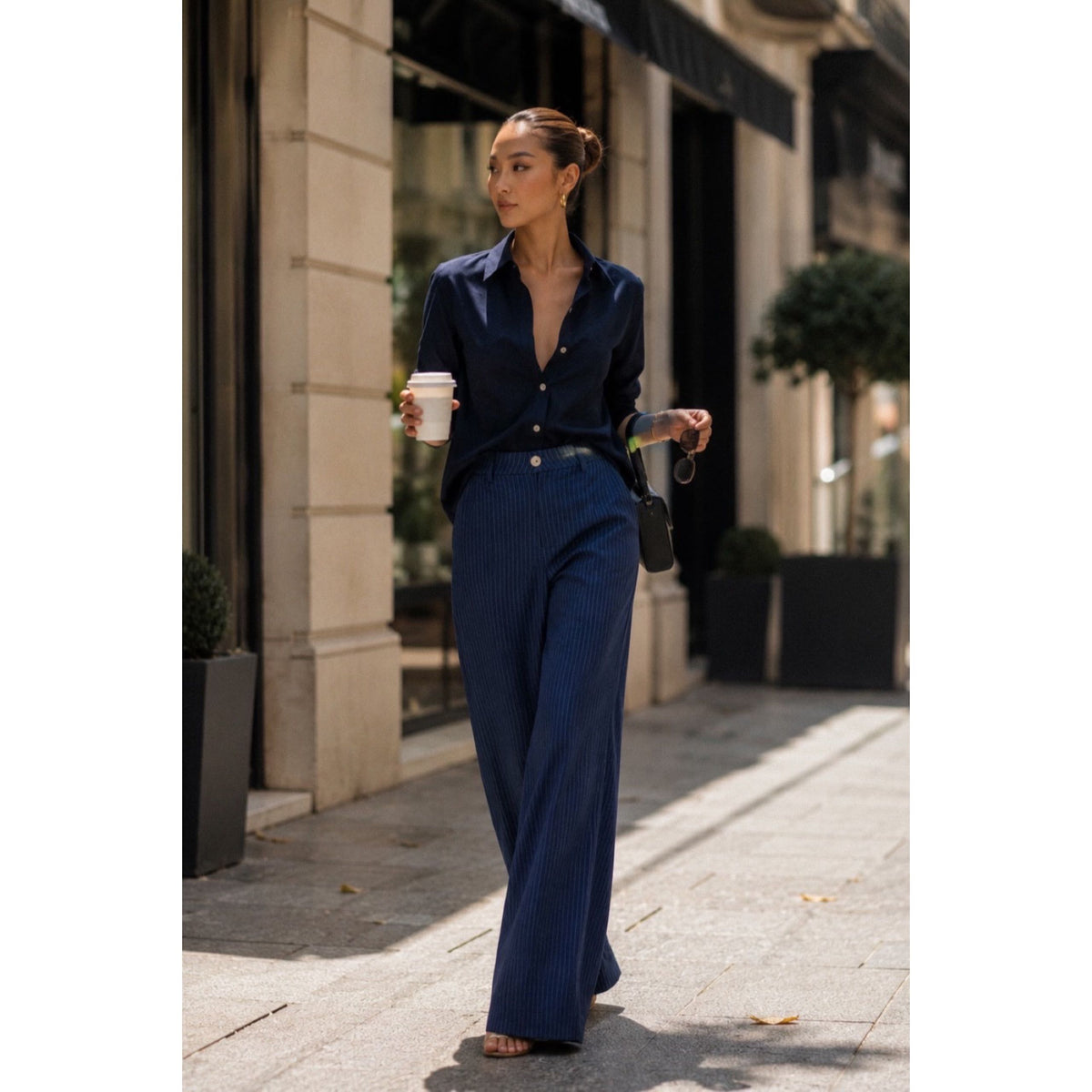 NAVY COLLAR SHIRT — image 2