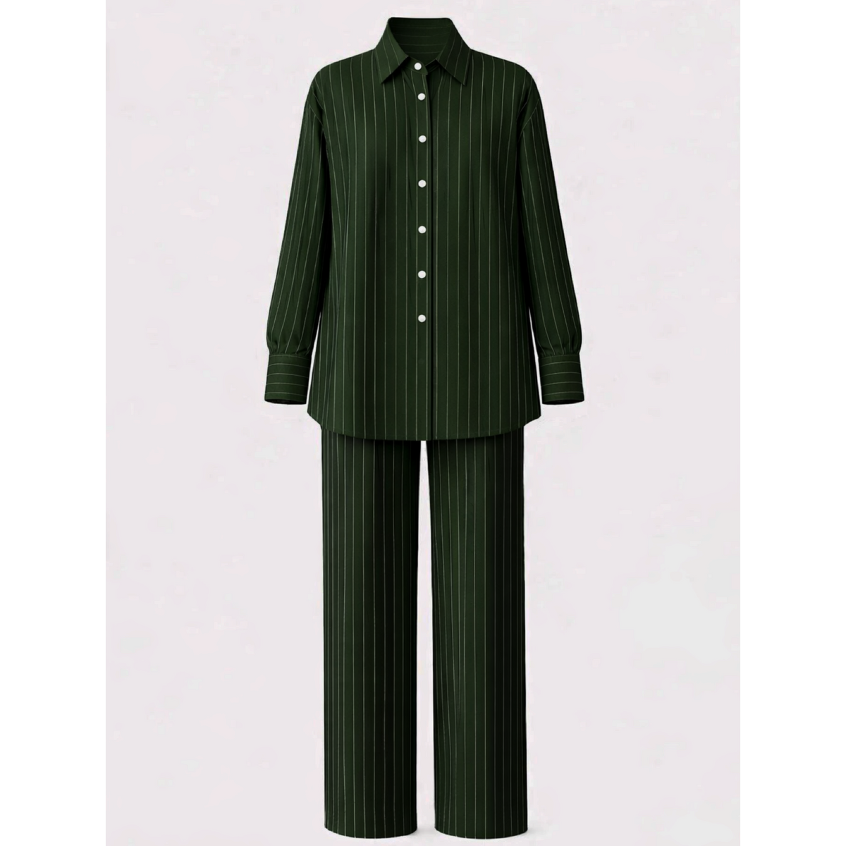 PINSTRIPE DOUBLE CUFFS SHIRT — image 2