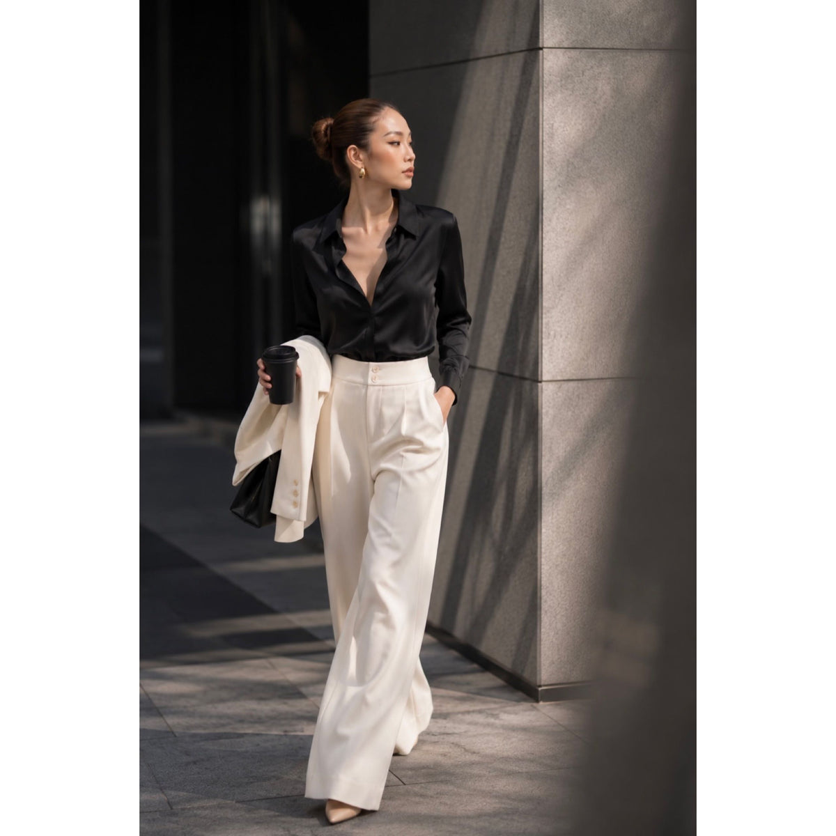 SEMI-GLOSS BLACK SHIRT — image 2