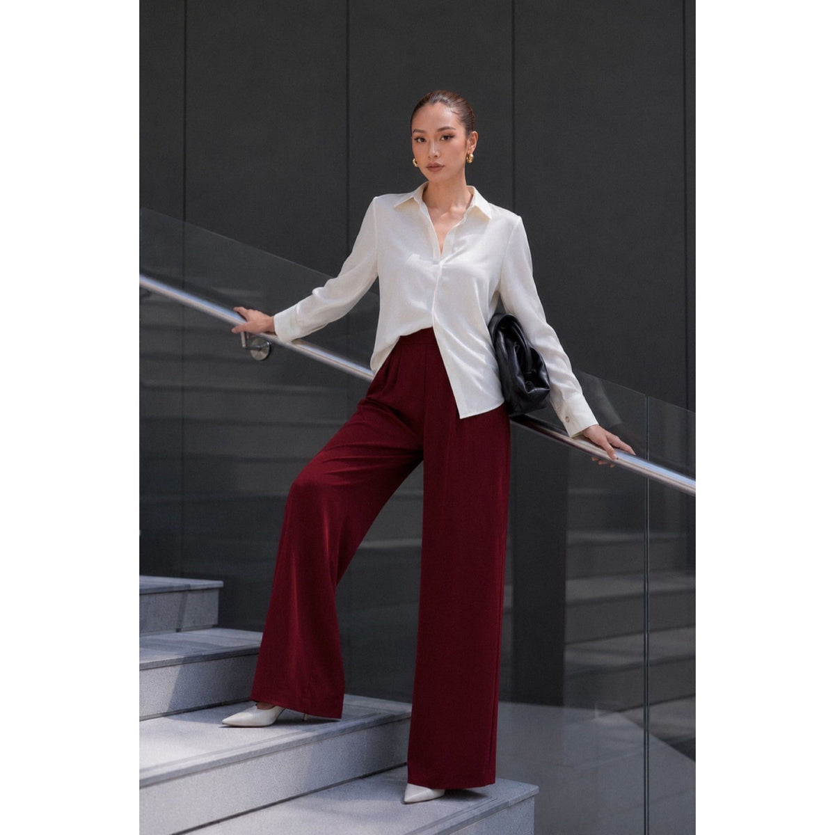 COLLAR LONG SLEEVE SHIRT — image 2