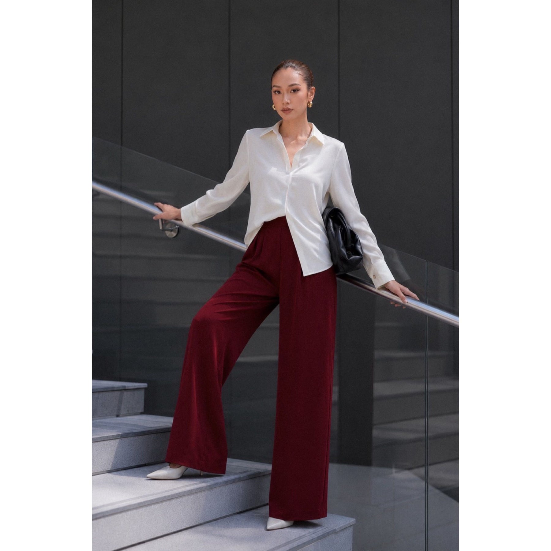 COLLAR LONG SLEEVE SHIRT — image 2