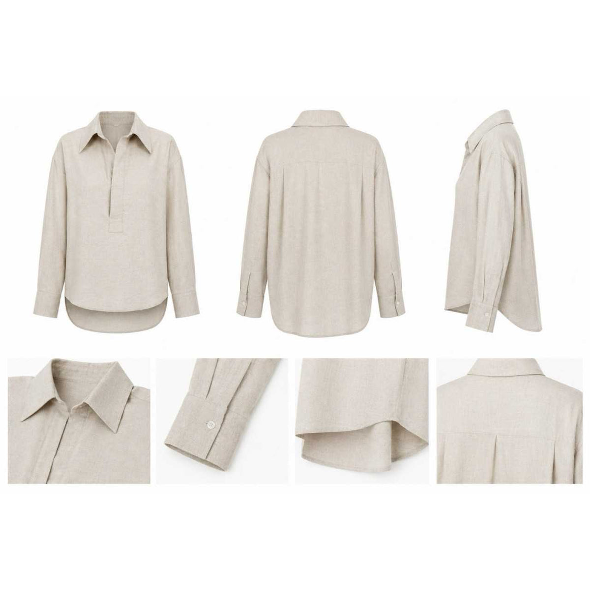 LINEN BLENDED BLOUSE — image 2