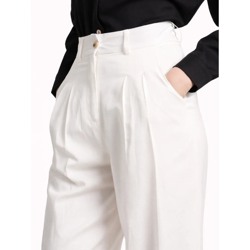 LINEN BLEND PANTS
