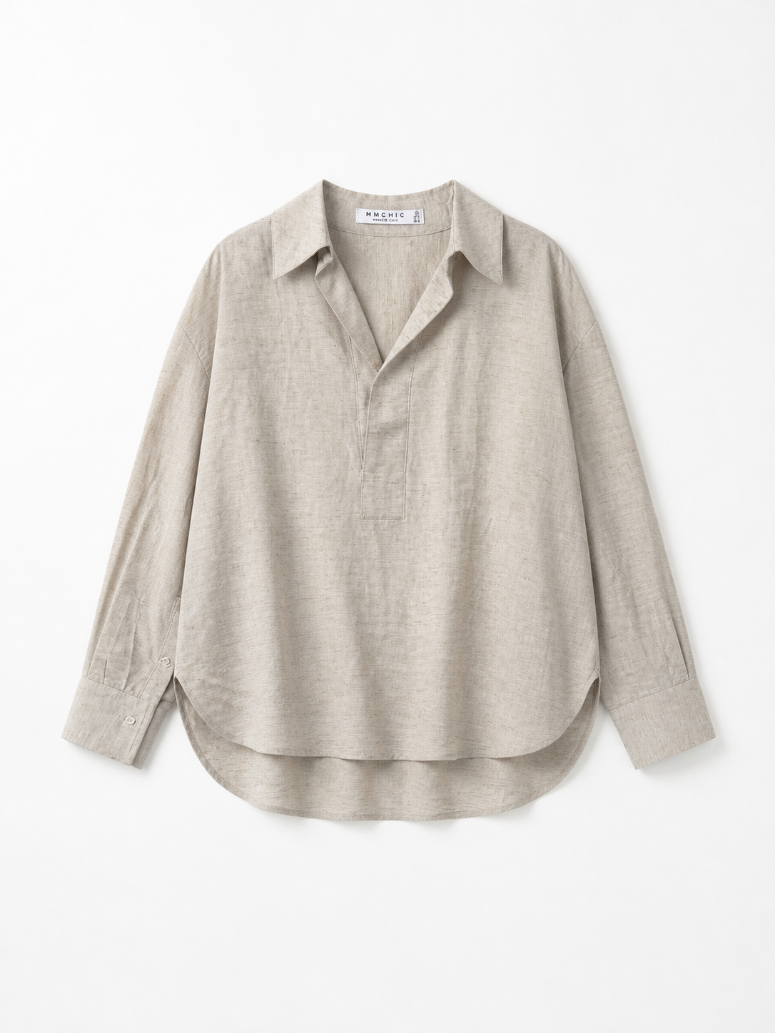 LINEN BLENDED BLOUSE