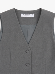 GREY TAILORED VEST
