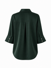 GREEN ELBOW-LENGTH SHIRT