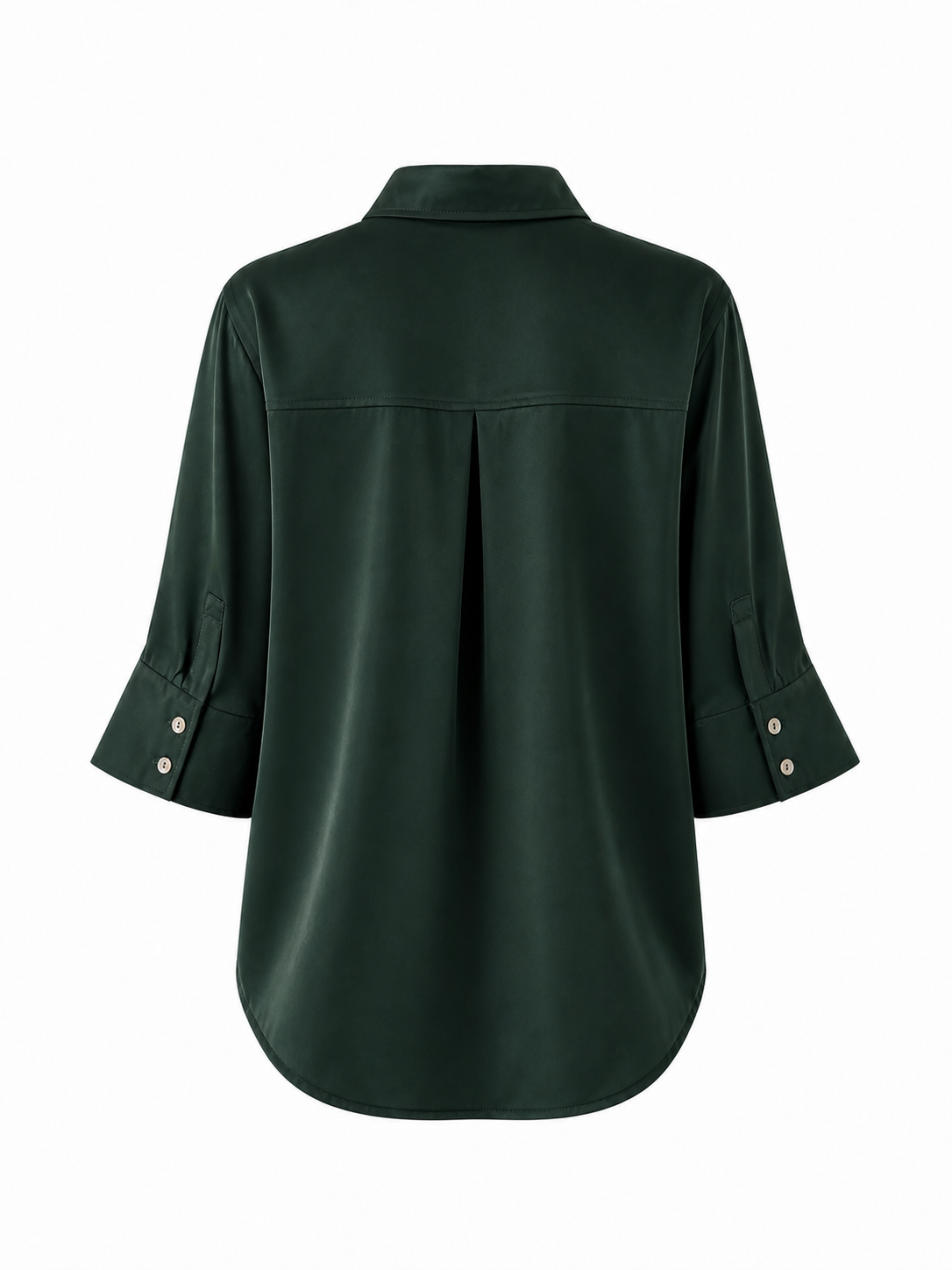 GREEN ELBOW-LENGTH SHIRT