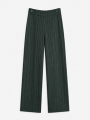 GREEN PINSTRIPED PANTS