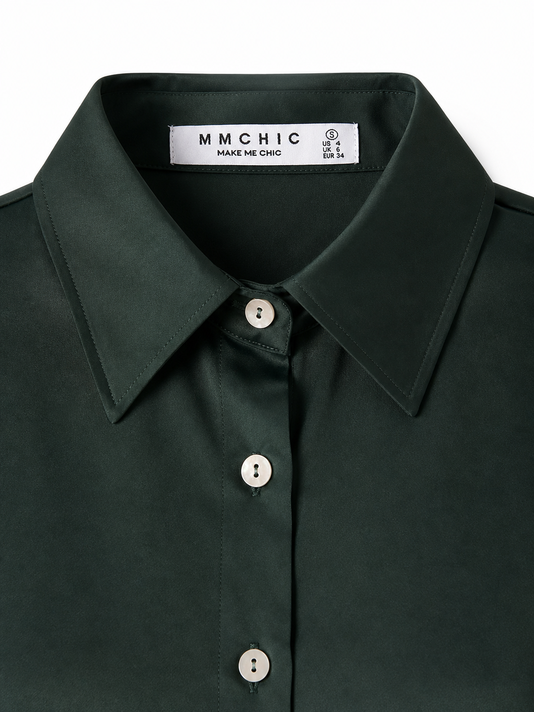 GREEN ELBOW-LENGTH SHIRT