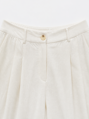 LINEN BLEND PANTS