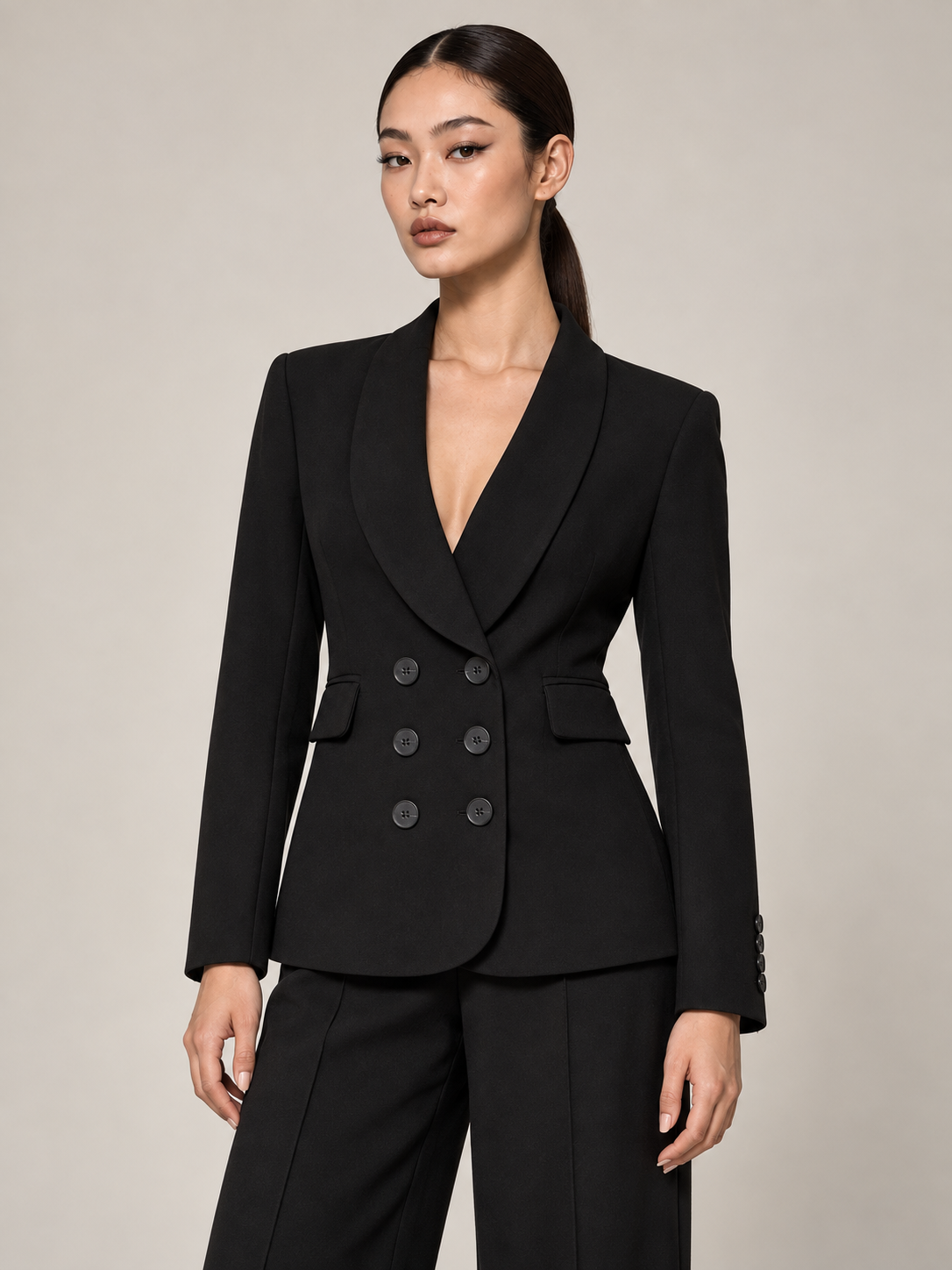 6 BUTTONS BLAZER BLACK