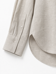 LINEN BLENDED BLOUSE