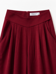 WIDE LEG PLEAT PANTS