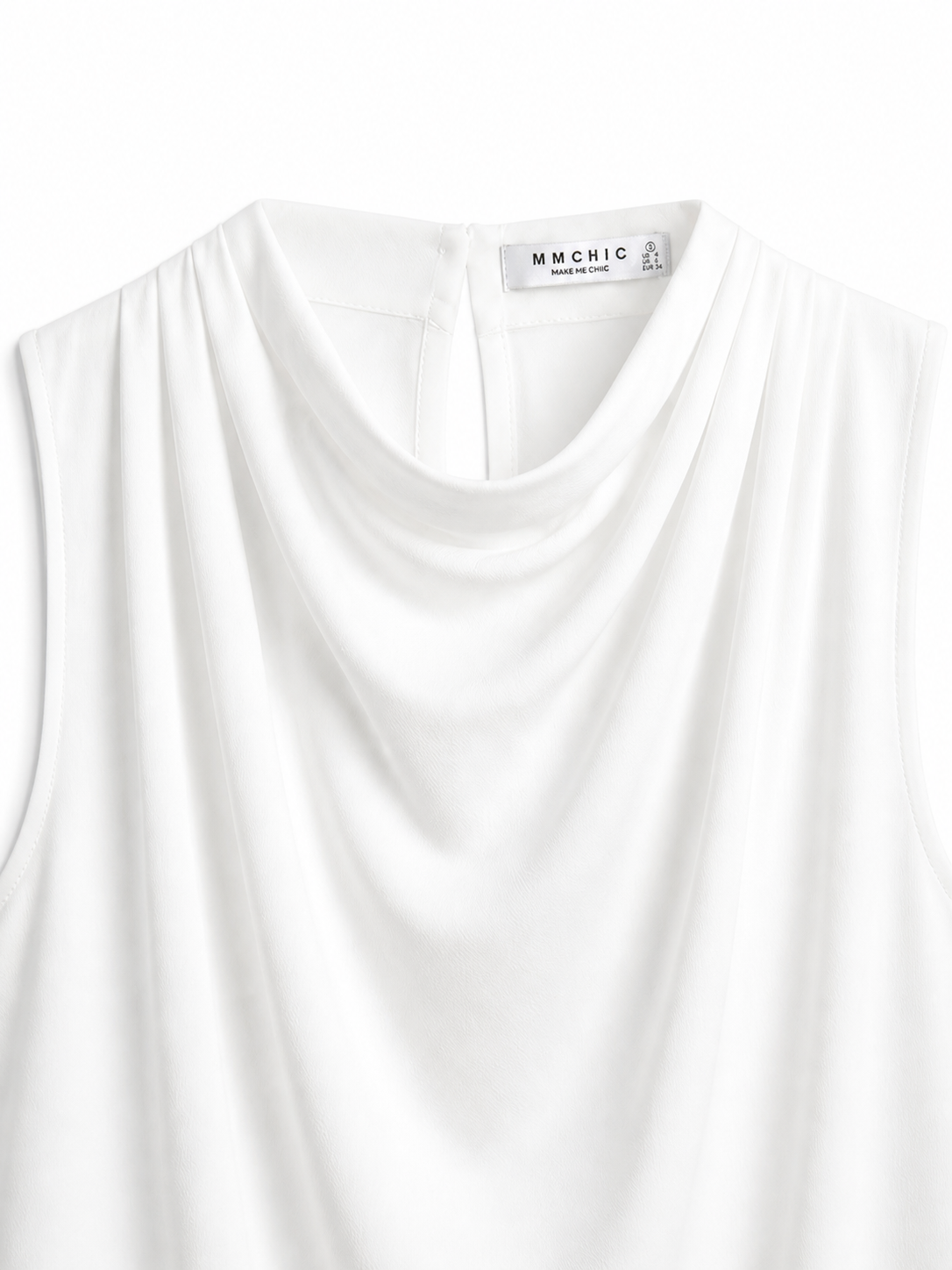 HIGH NECK DRAPE TOP