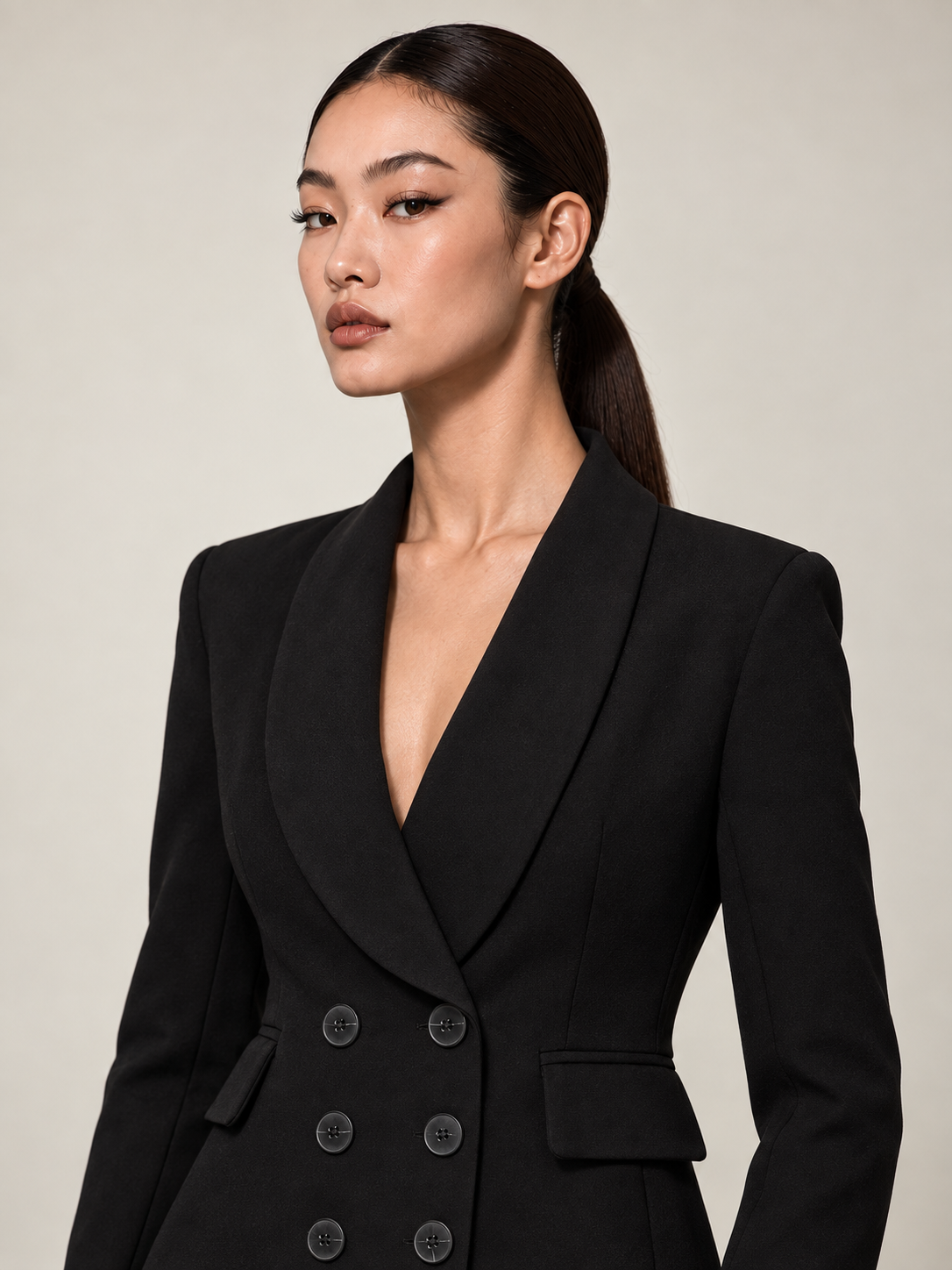 6 BUTTONS BLAZER BLACK