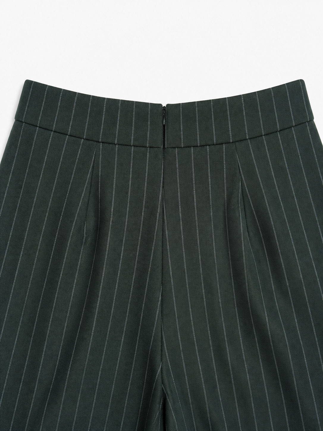 GREEN PINSTRIPED PANTS