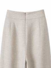 Beige Linen Trousers Pants