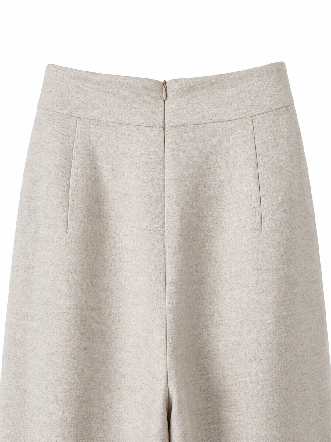 Beige Linen Trousers Pants