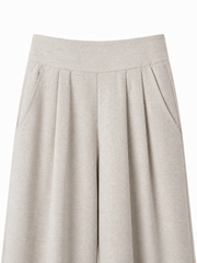 Beige Linen Trousers Pants