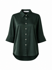 GREEN ELBOW-LENGTH SHIRT