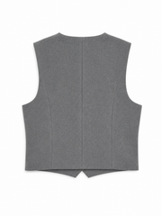 GREY TAILORED VEST