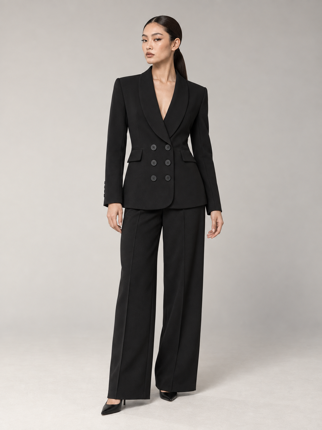 WAISTBAND PANTS BLACK