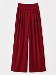 WIDE LEG PLEAT PANTS