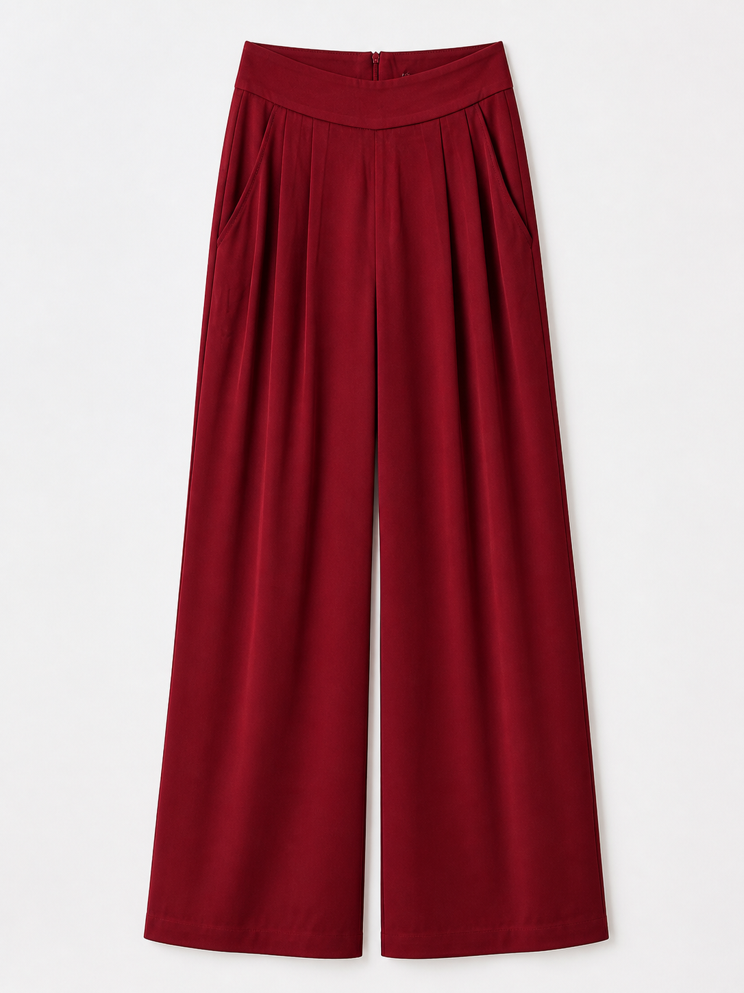 WIDE LEG PLEAT PANTS
