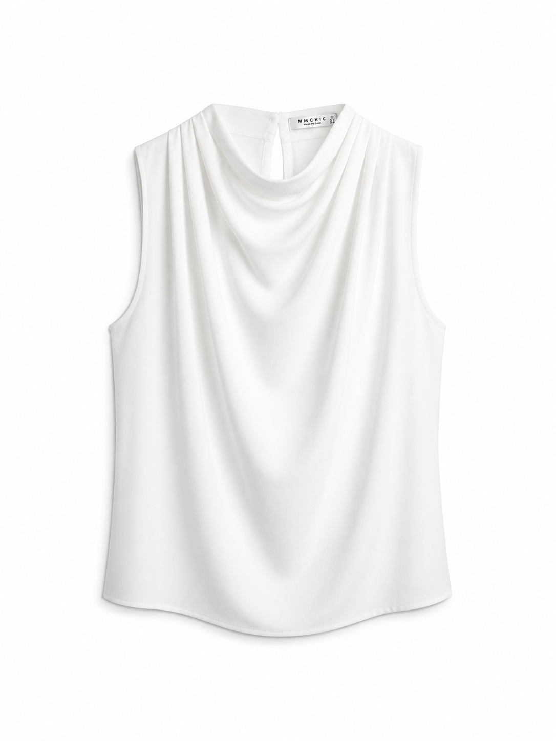 HIGH NECK DRAPE TOP
